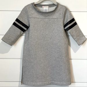 Crewcuts shimmer sporty sweatshirt dress